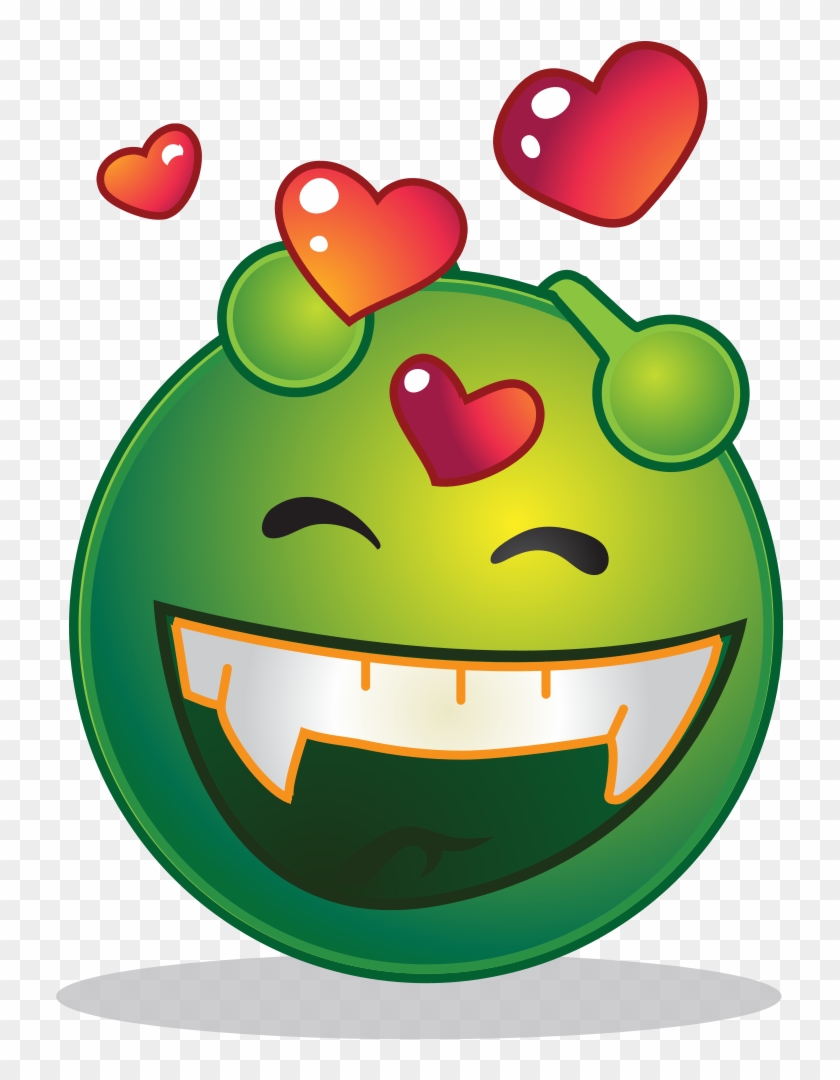 Smiley Green Alien Happy Love Mood Off Hd Png Download 807x1024 6436341 Pngfind