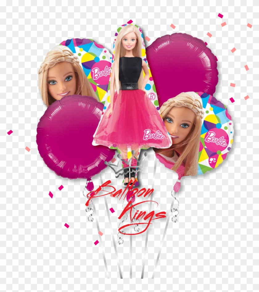Download Transparent Png - Barbie Balloons Png, Png Download - 1080x1166(#6438299) - PngFind