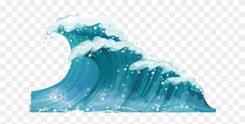 Wave Clipart Wind Wave - Waves Cartoon, HD Png Download - 640x480(#6457740)  - PngFind