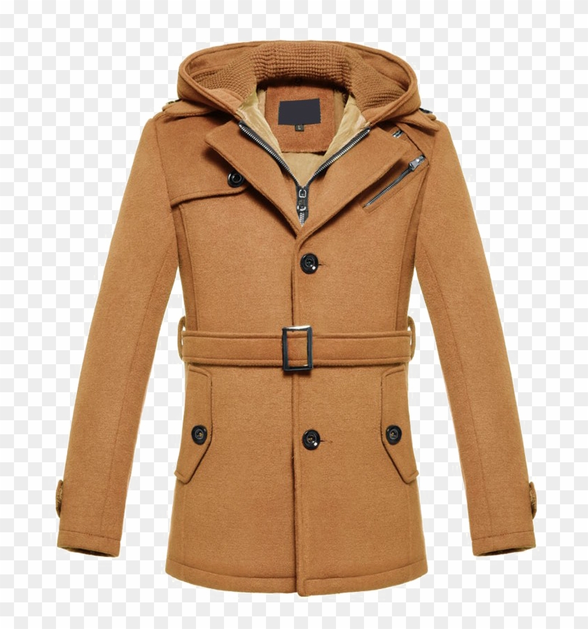 tan pea coat men