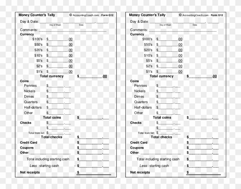 money-tally-sheet-template-83993-printable-money-tally-sheet-hd-png