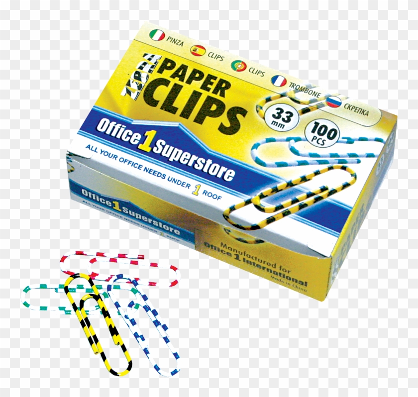 O1s Zebra Paper Clips 33mm, 100 Pcs/printed Box Office 1 Superstore