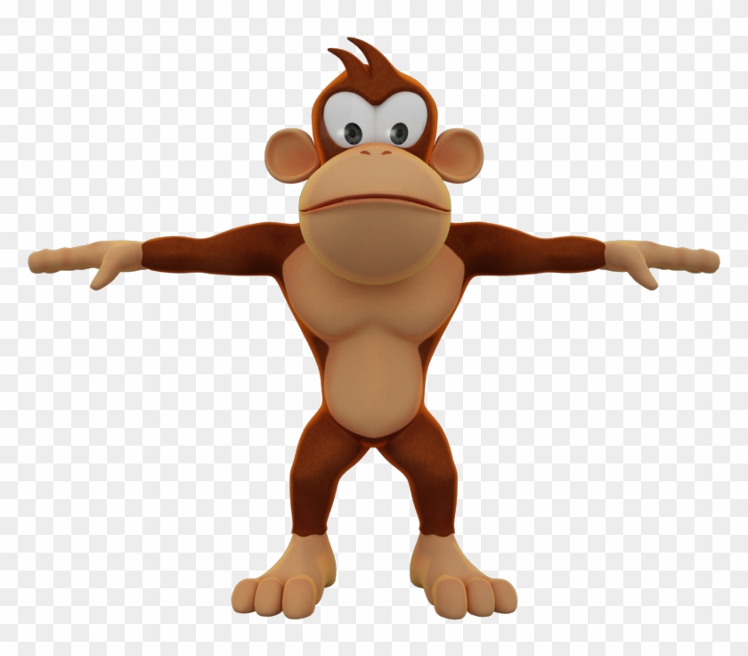 Cartoon Monkey Model 3d Model Cartoon Monkey 3d Model Hd Png Download 1280x720 6476627 Pngfind