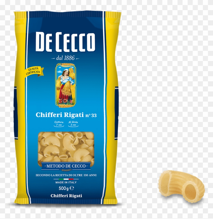 Chifferi Rigati N° - De Cecco Chifferi Rigati, HD Png Download ...