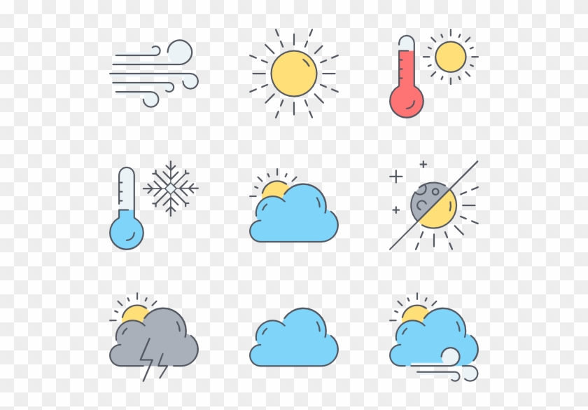 Describe The Weather In These Photos - Weather Forecast Cartoon Png,  Transparent Png - 600x564(#6480559) - PngFind
