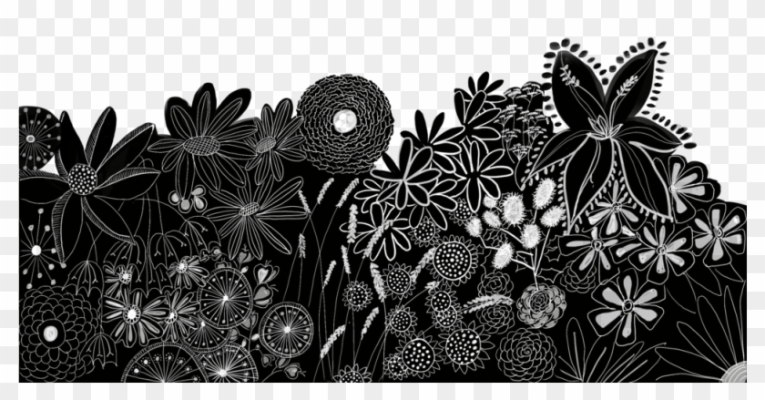 Flowers - Monochrome, HD Png Download - 1000x1415(#6489945) - PngFind
