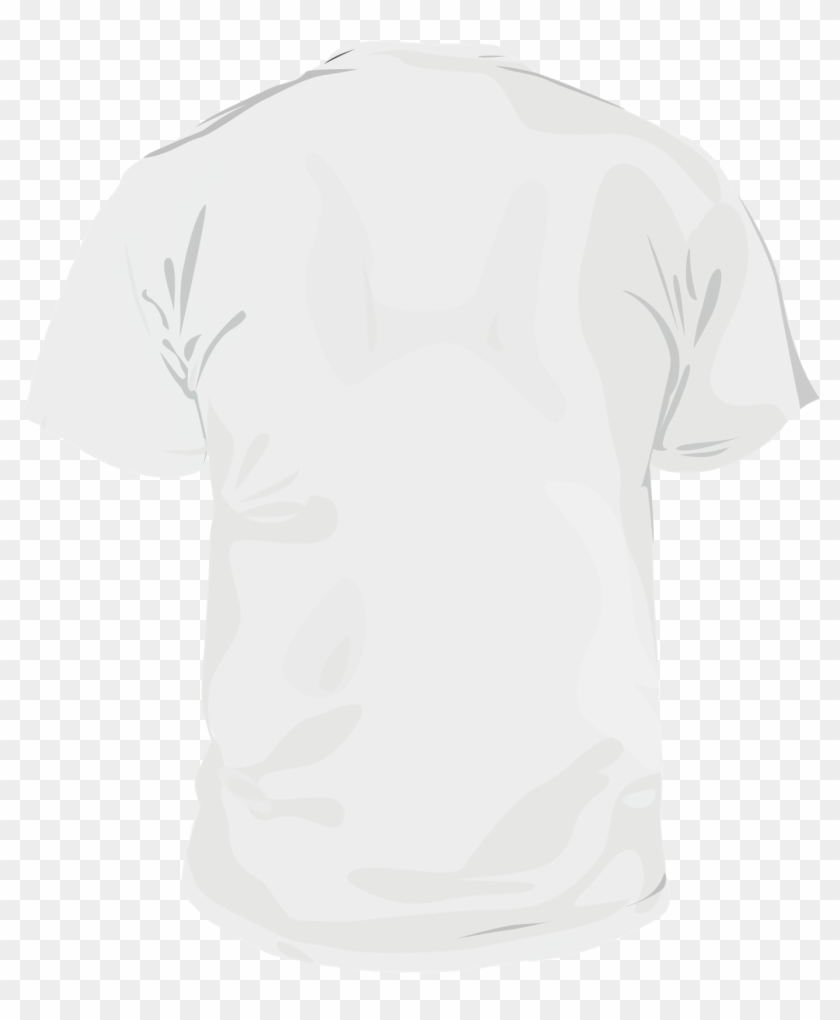 White T Shirt Template Back 159727 - Men's White T Shirt Front And Back ...