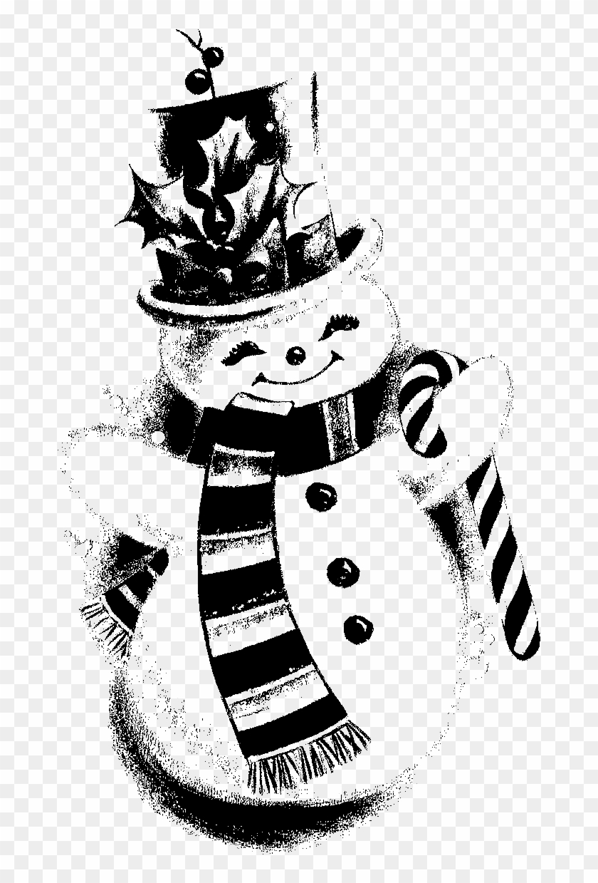 Clip Art Royalty Free Stock Collection Of Snowman High - Vintage ...