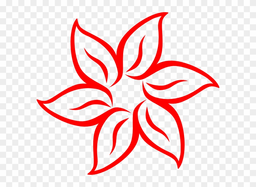 Download Original Png Clip Art File Red Flower Outline Svg Images Transparent Png 600x536 653906 Pngfind
