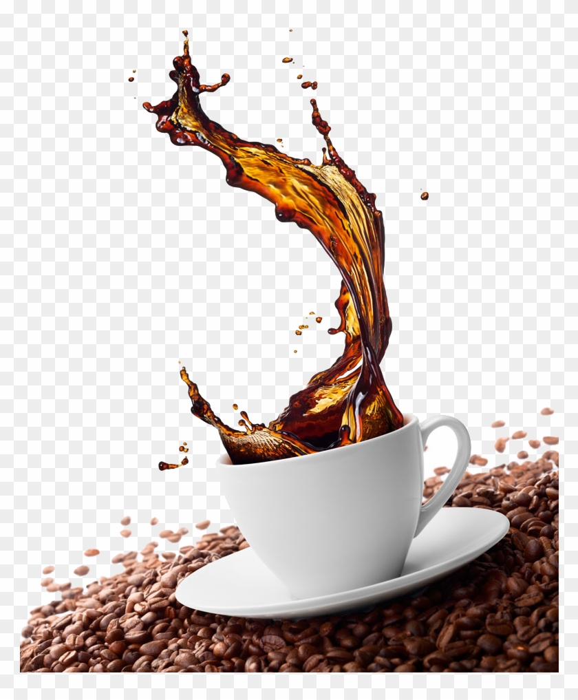 Coffee Cappuccino Effect Bean Splash Green Cafe Clipart - Coffee Splash Hd,  HD Png Download - 783x1041(#654874) - PngFind