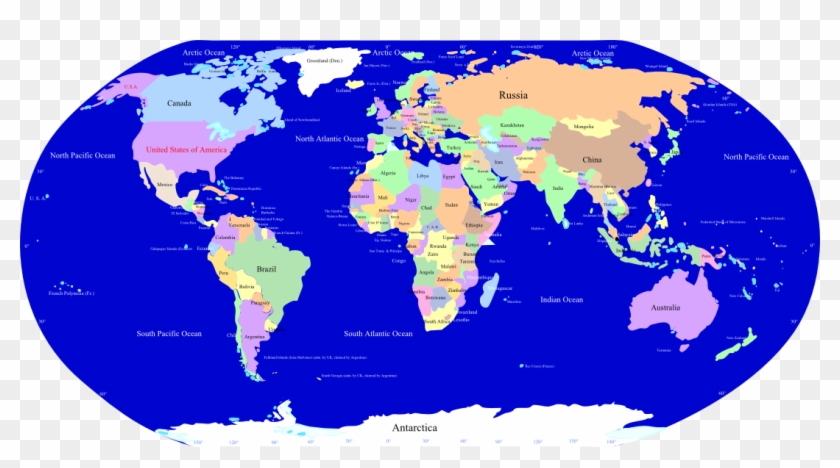 Map Of Usa On World Map - United States Map