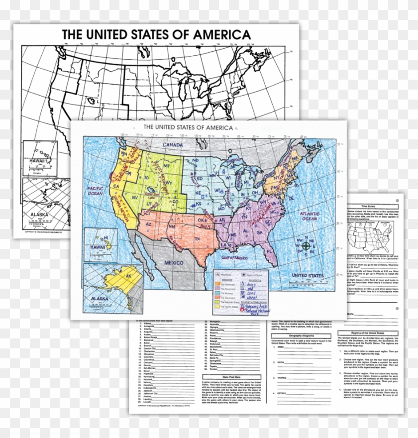 Tcrm237 The United States Map Activity Posters Image Map Hd Png