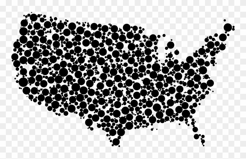 Medium Image - United States Map Black Png, Transparent Png - 764x462 ...