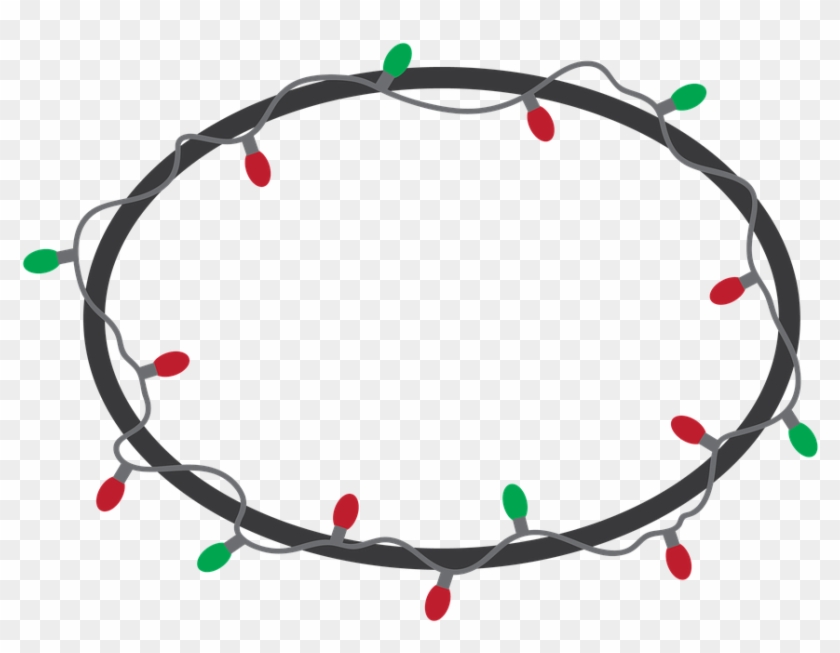 Luces De Navidad Png - Christmas Lights In Circle Png, Transparent Png