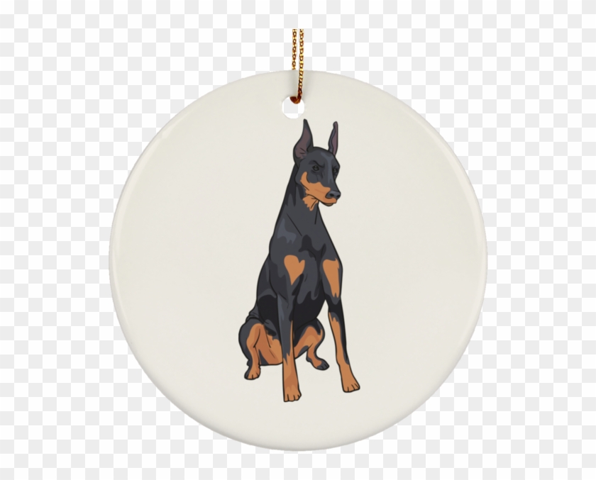 doberman christmas ornament