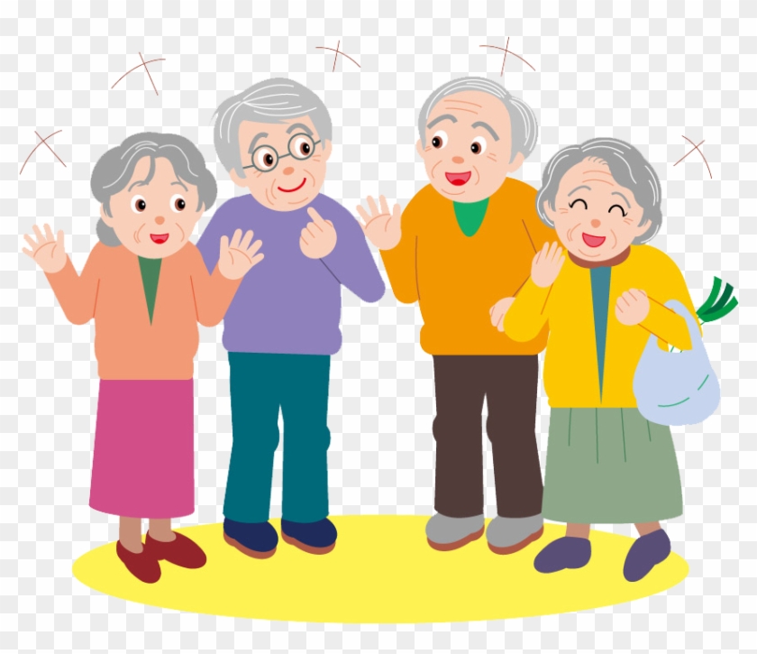 Party Age Old Cartoon Elderly Hd Image Free Png Clipart - Group Of Old  People Cartoon, Transparent Png - 850x694(#6510292) - PngFind