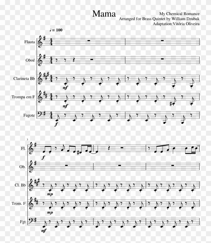 Mama Sheet Music Composed By My Chemical Romance Arranged Rudolph The Red Nosed Reindeer Trumpet Sheet Music Hd Png Download 7x1169 Pngfind Mama Sheet Music Composed By My Chemical Romance Arranged Rudolph The Red Nosed Reindeer Trumpet Sheet Music Hd Png Download 7x1169 Pngfind