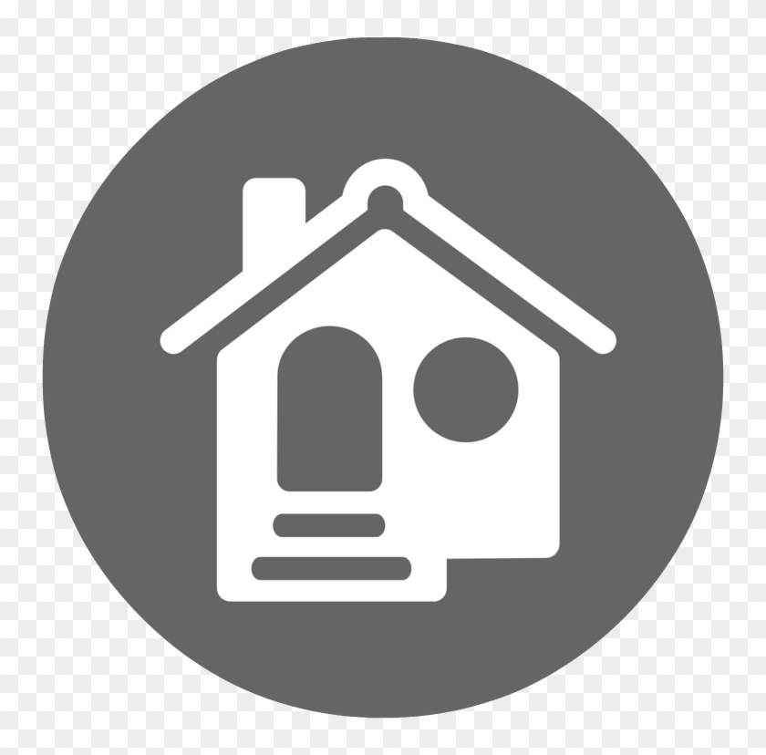 Real Estate Icon Round Instagram Logo Png Gris Transparent Png
