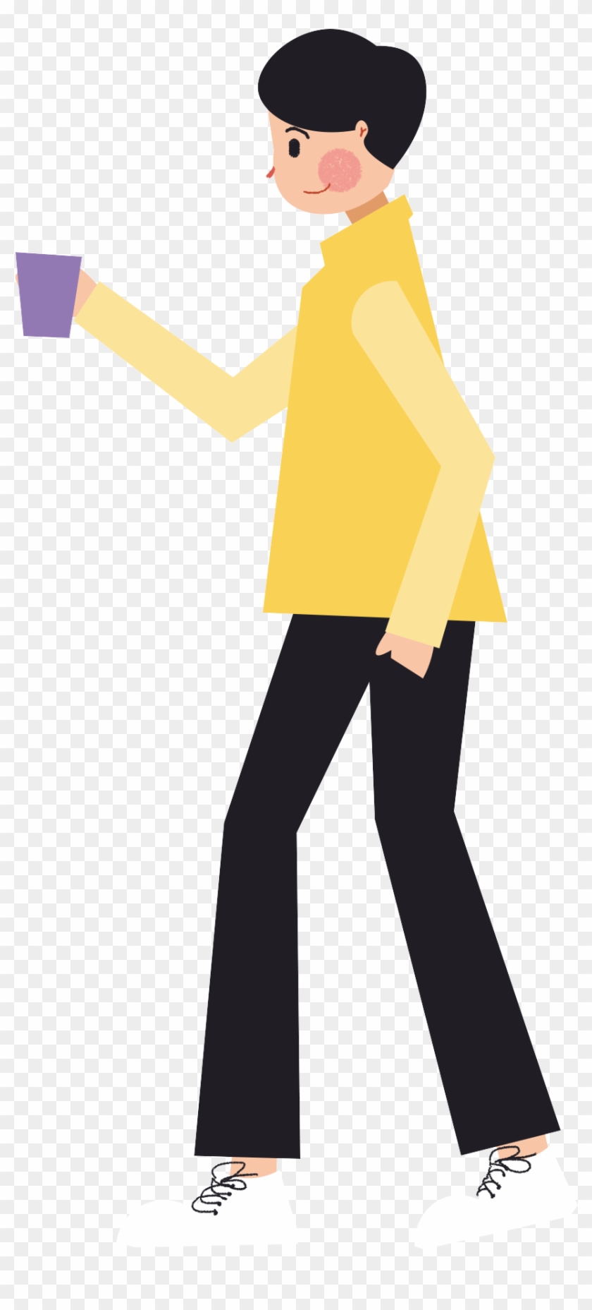 Cartoon Simple Boy Tea Png And Psd - Illustration, Transparent Png -  2000x2000(#6551230) - PngFind