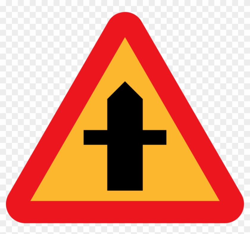 Warning Sign Traffic Sign Road Yield Sign Traffic Merges From Right Hd Png Download 844x750 Pngfind