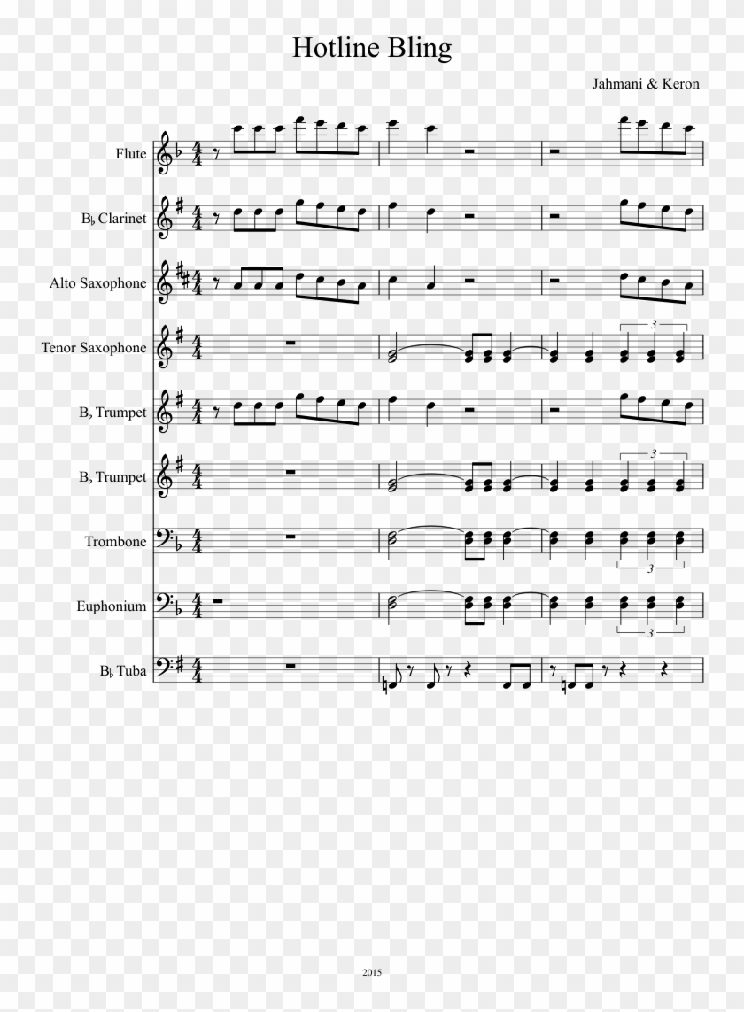 Hotline Bling Clarinet - Baby Shark Sheet Music B Flat Clarinet.