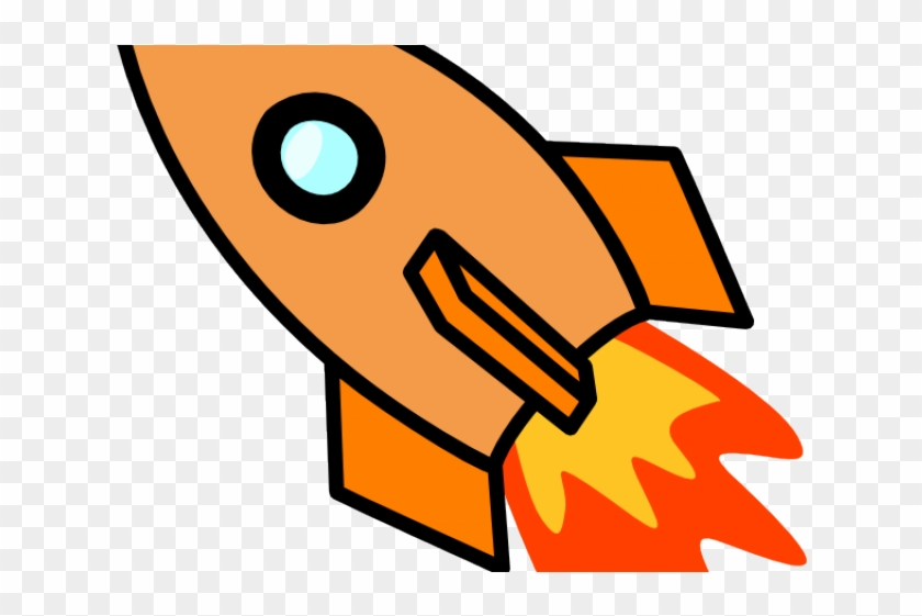 Spaceship Clipart Orange Rocket - Rocket Clip Art, HD Png Download -  640x480(#6563092) - PngFind