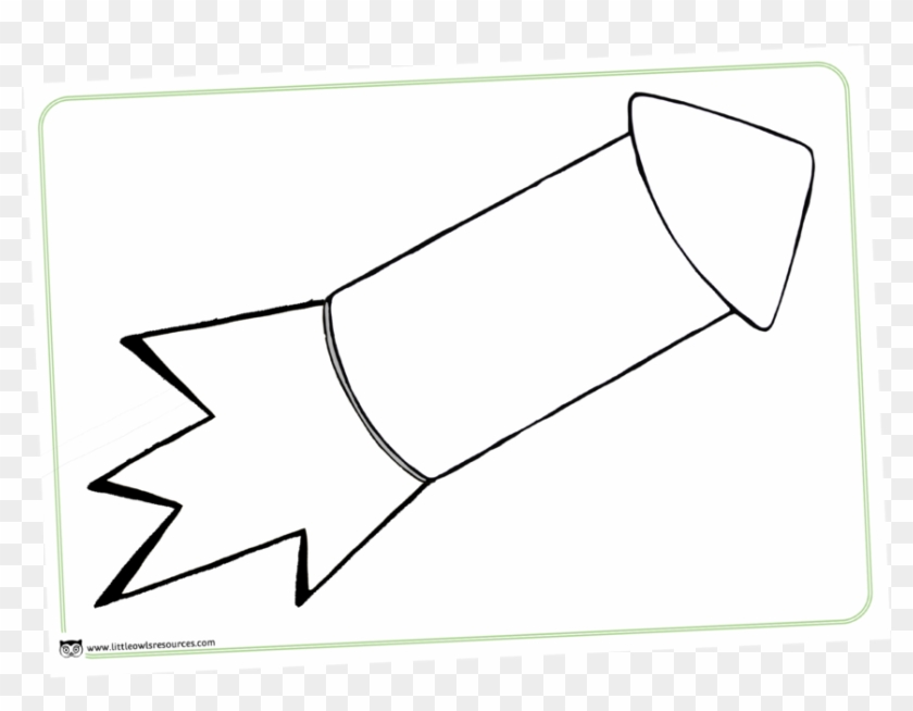 Large A4 Blank Collage/loose Parts Template Blank Firework Rocket, HD