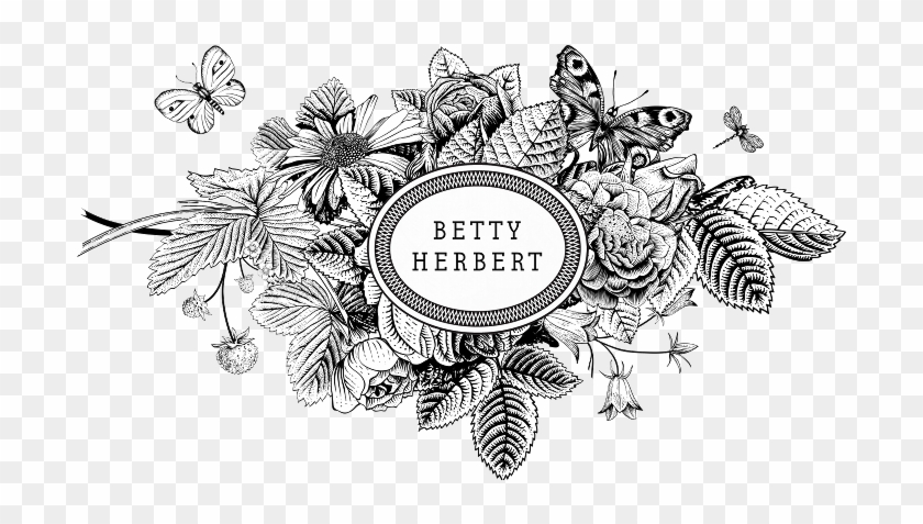Betty Herbert This Is Love Vector Vintage Flowers Illustration Hd