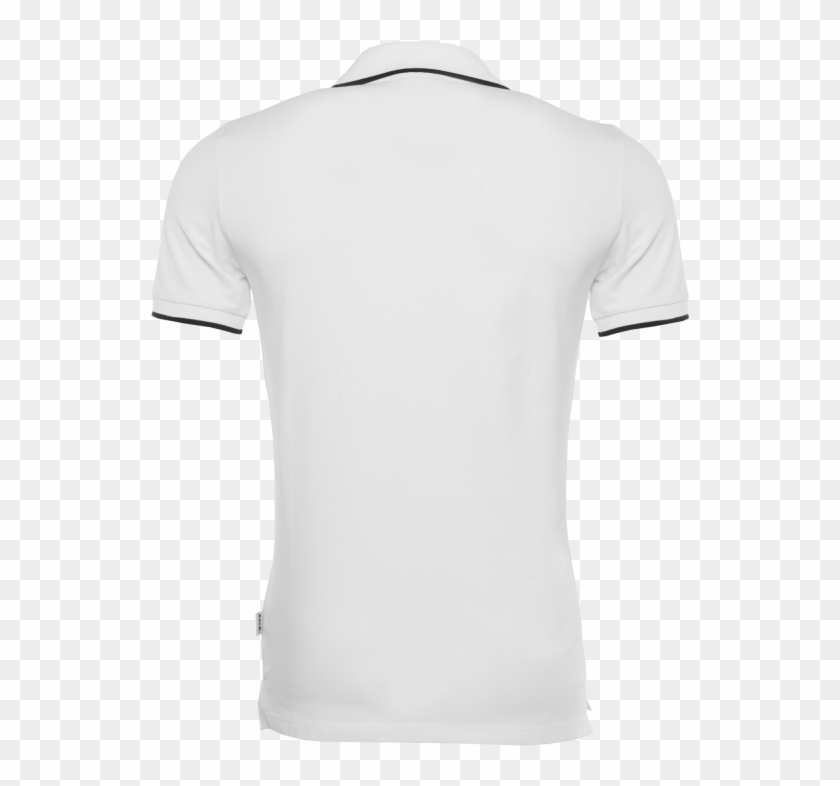 Brand Metal Logo Polo Shirt White Back - Active Dry T Shirt, HD Png ...