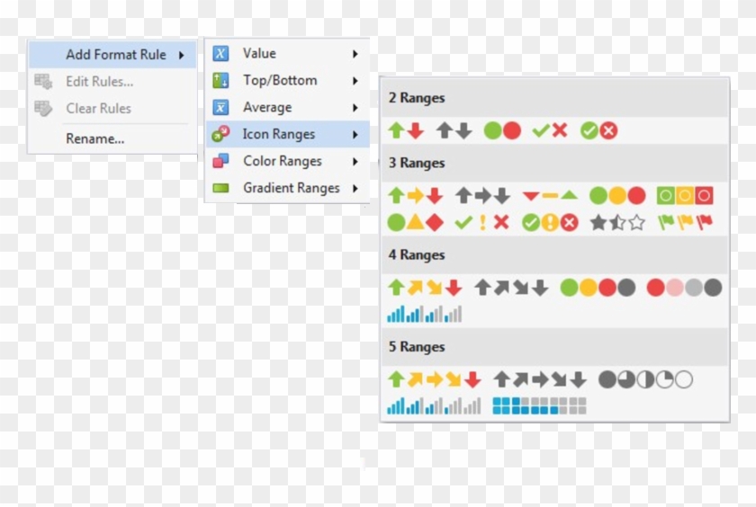 Icon Ranges Allow You To Use Predefined Or Custom Sets, HD Png Download ...