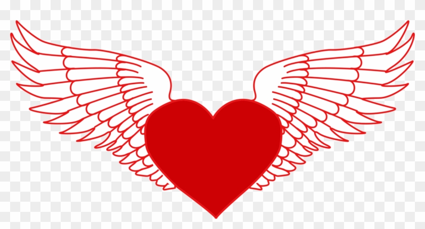 Download Drawing Heart Flight Organ Heart With Wings Svg Hd Png Download 1520x750 662162 Pngfind