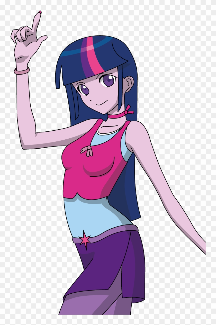 Anime Twilight Sparkle By Lhenao - Cartoon, HD Png Download -  760x1184(#662509) - PngFind
