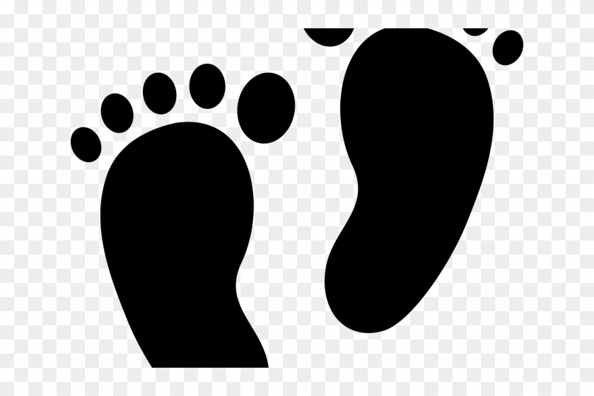 Silhouette Baby Footprint Clipart Hd Png Download 640x480 6601422 Pngfind