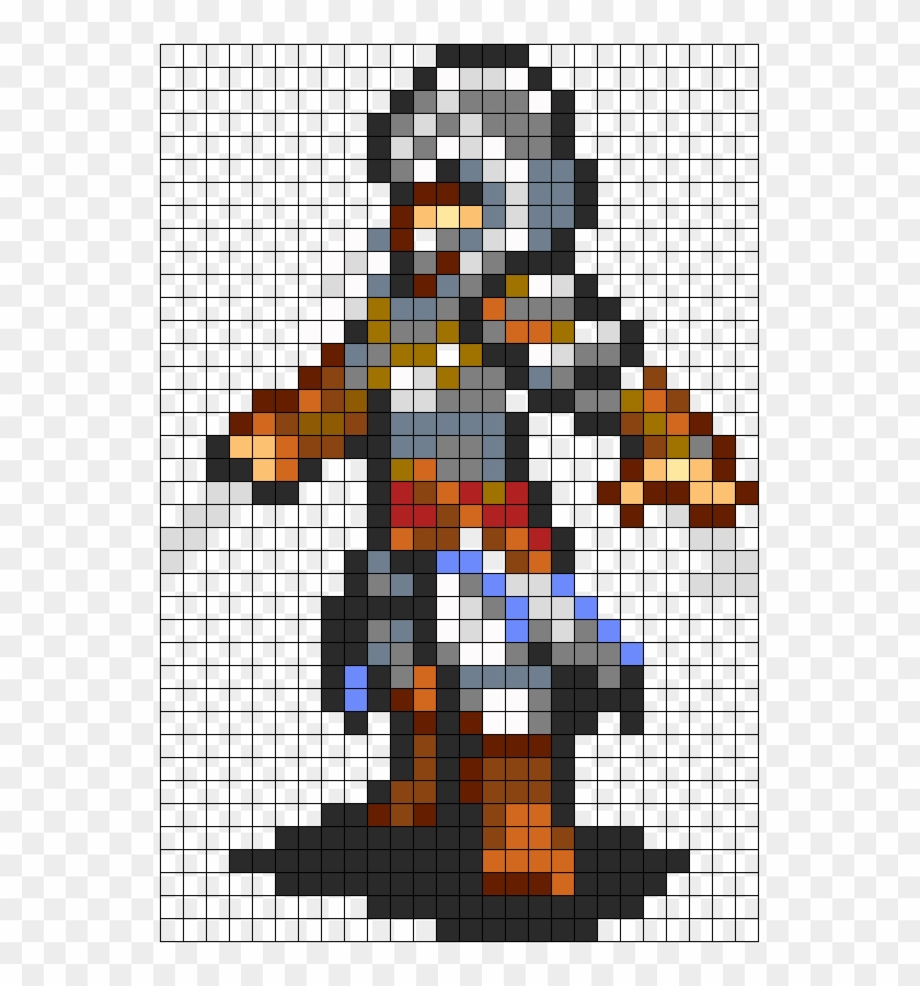 Ezio Revelations Perler Bead Pattern Bead Sprite Escudo Minecraft Pixel Art Hd Png Download 547x0 Pngfind