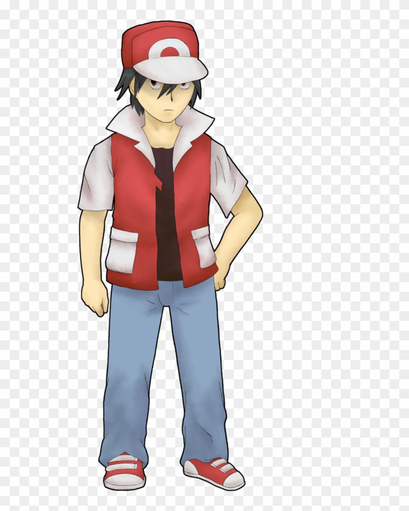 Pokemon Red render , Pokemon Trainer Red Dark transparent