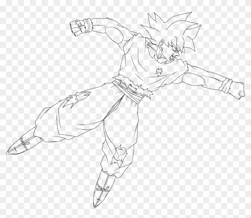 HOW TO DRAW GOKU ULTRA INSTINCT FROM DRAGON BALL SUPER 