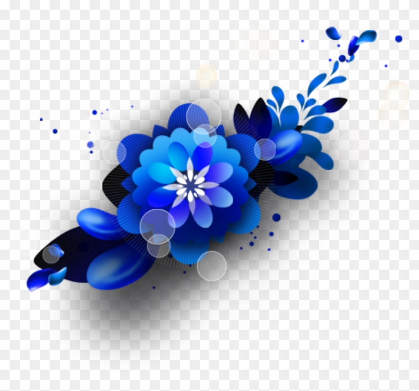 Ftestickers Watercolor Flowers Floralswag Blue Blue Watercolor Flowers Png Transparent Png 921x815 Pngfind