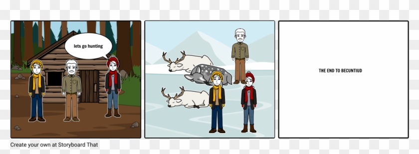 Deer Hunting - Cartoon, HD Png Download - 1164x385(#6608521) - PngFind