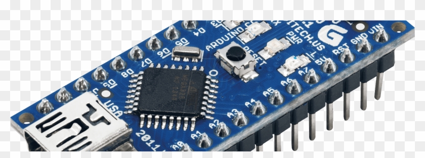 Arduino Nano Microcontroller, HD Png Download - 1560x500(#6610555 ...