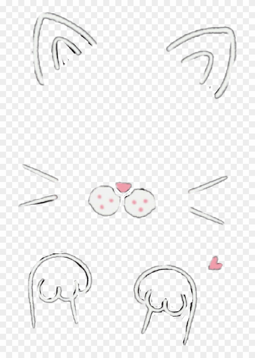 Download Snow Filter Instagram Cat Cute Kitty Pink Doodle Cute Cat Filters Png Transparent Png 719x1100 6616405 Pngfind