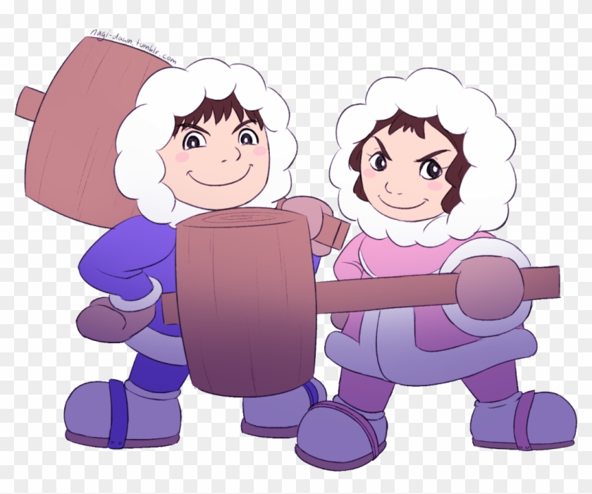 Ice Climbers Drawing For Successfully Wobbling My Boyfriend - Cartoon, HD  Png Download - 1280x1103(#6621228) - PngFind