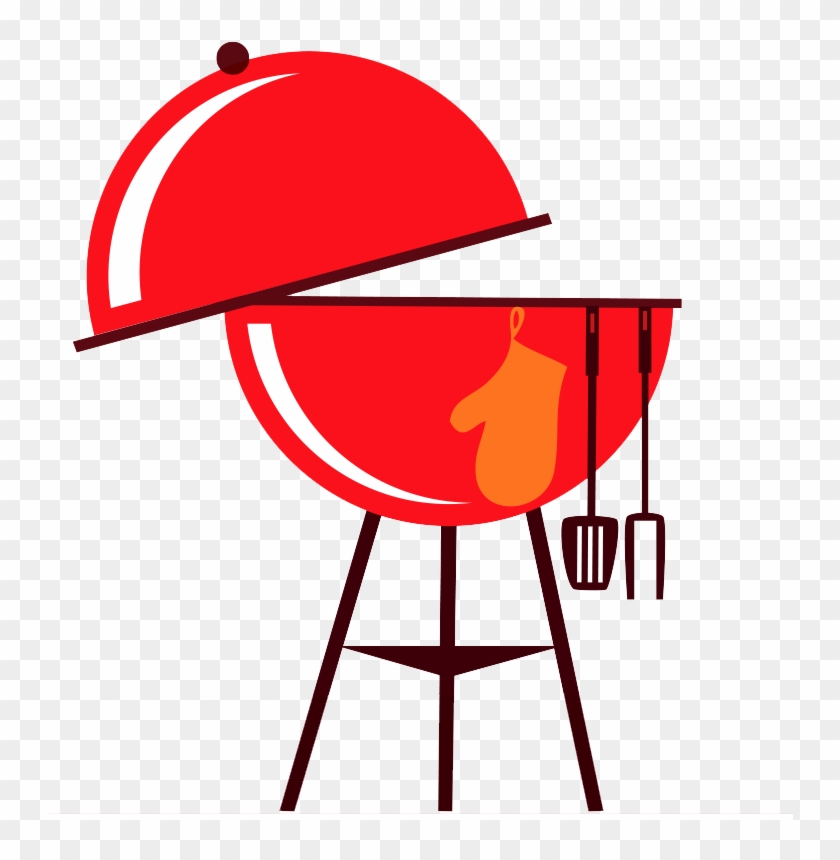 Graphic Black And White Barbecue Party Clip Art Transprent - Bbq