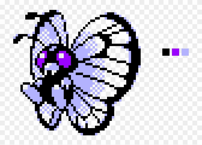 Butterfree - Pixel Art Pokemon Butterfree, HD Png Download -  860x630(#6627613) - PngFind