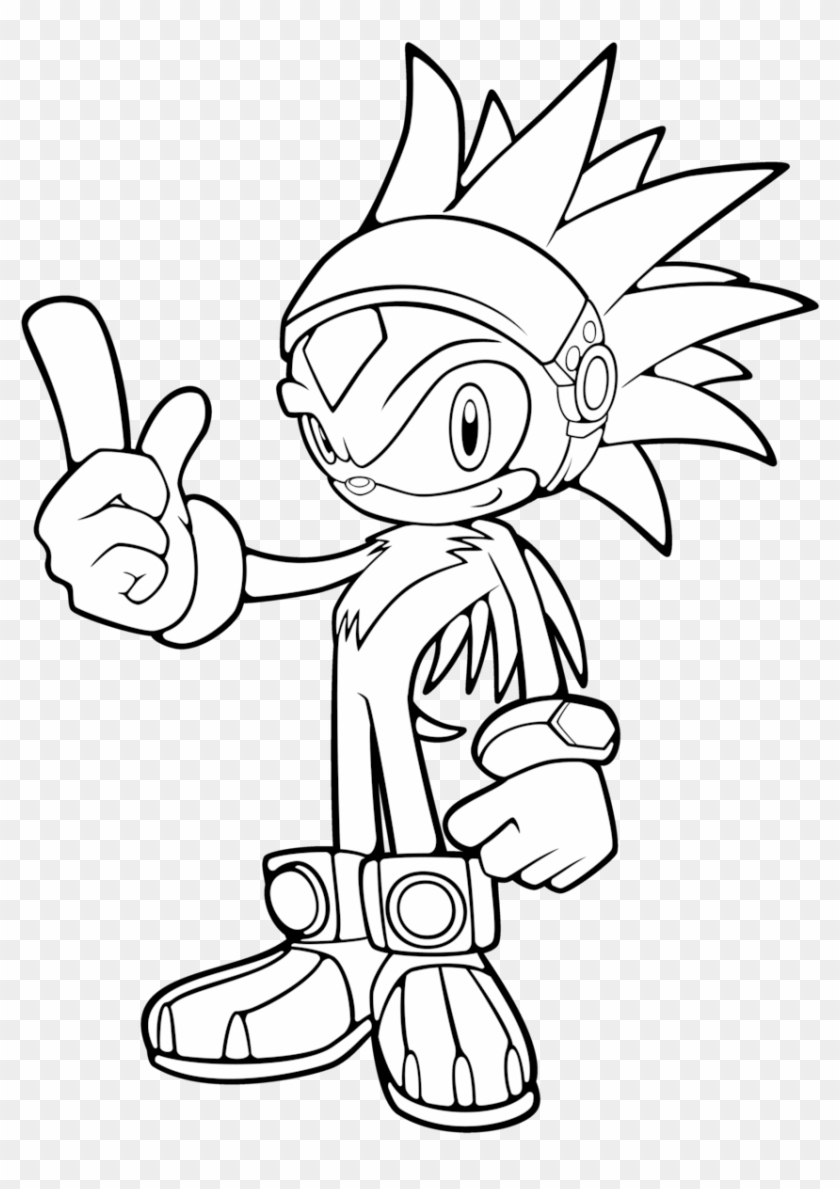 dark sonic coloring pages - Clip Art Library