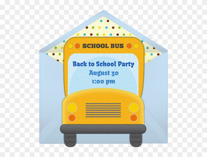 Invitations For Your Back To School Party Plan A Fun - Back To School Theme Kitty  Party, HD Png Download - 600x608(#6643445) - PngFind