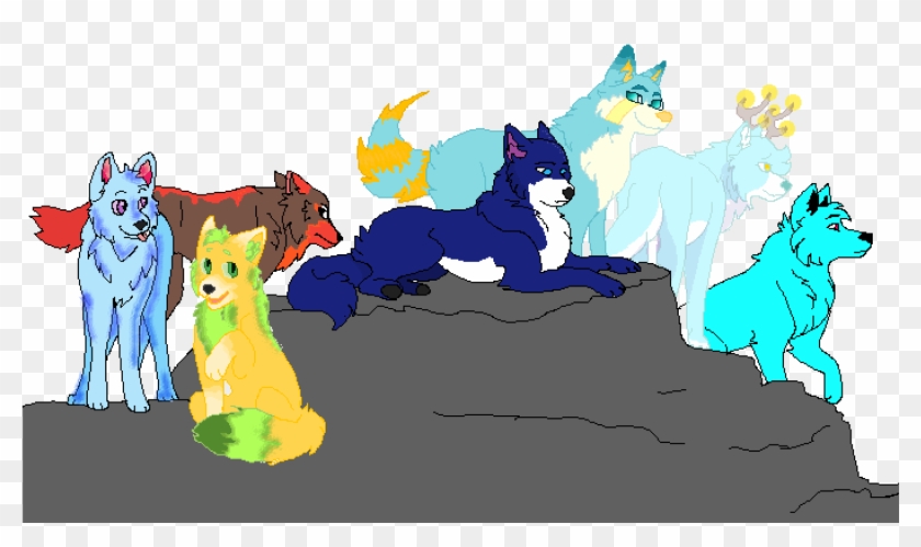 Wolf Pack - Cartoon, HD Png Download - 1400x800(#6646599) - PngFind