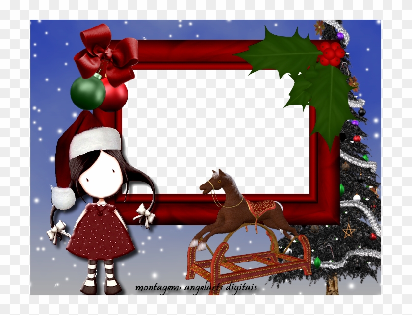1 Moldura Natal - Christmas Tree, HD Png Download - 715x562(#6652135) -  PngFind