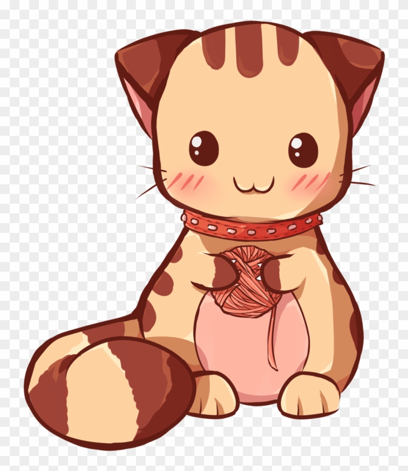 Kawaii Cat Png - Cartoon Kawaii Animales Cute, Transparent Png