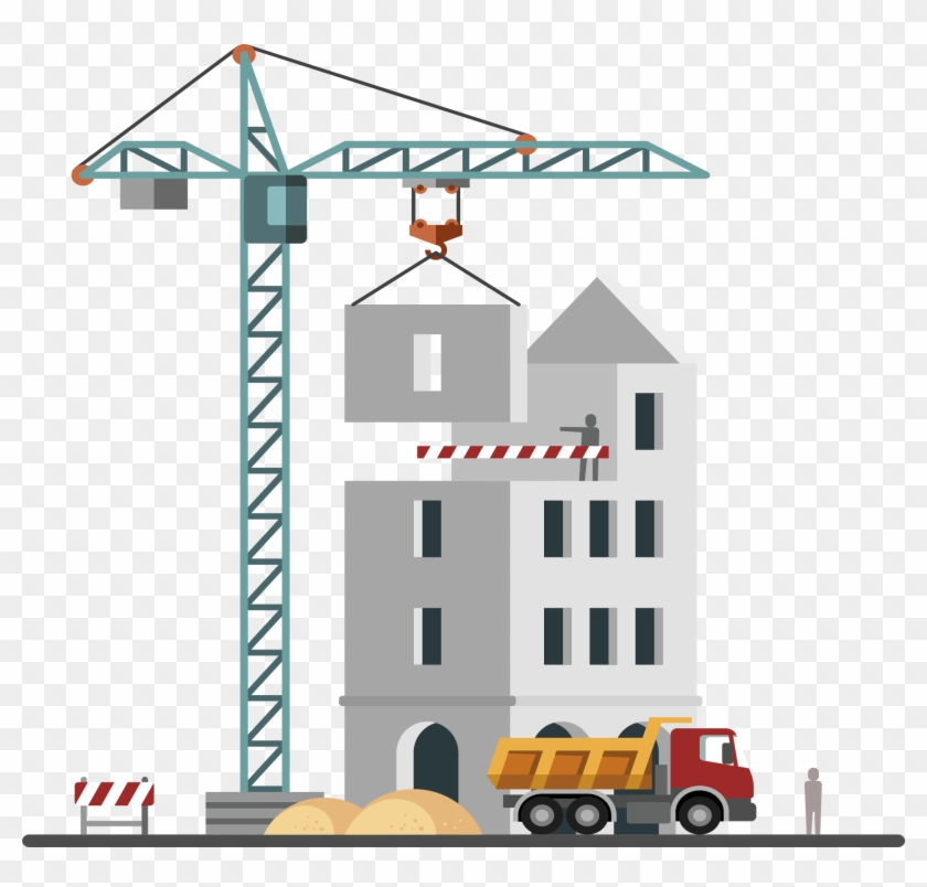 Architectural Engineering Vector Building Illustration Flat Design Construction Site Hd Png Download 1918x1746 6667662 Pngfind