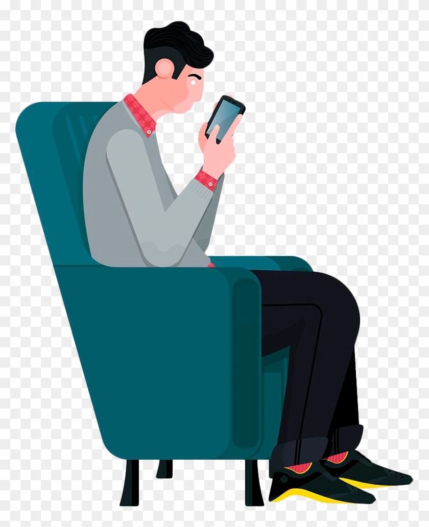 Download Svg Black And White Library Graphic Design Cartoon Man With Phone Illustrations Hd Png Download 1024x1024 6681527 Pngfind